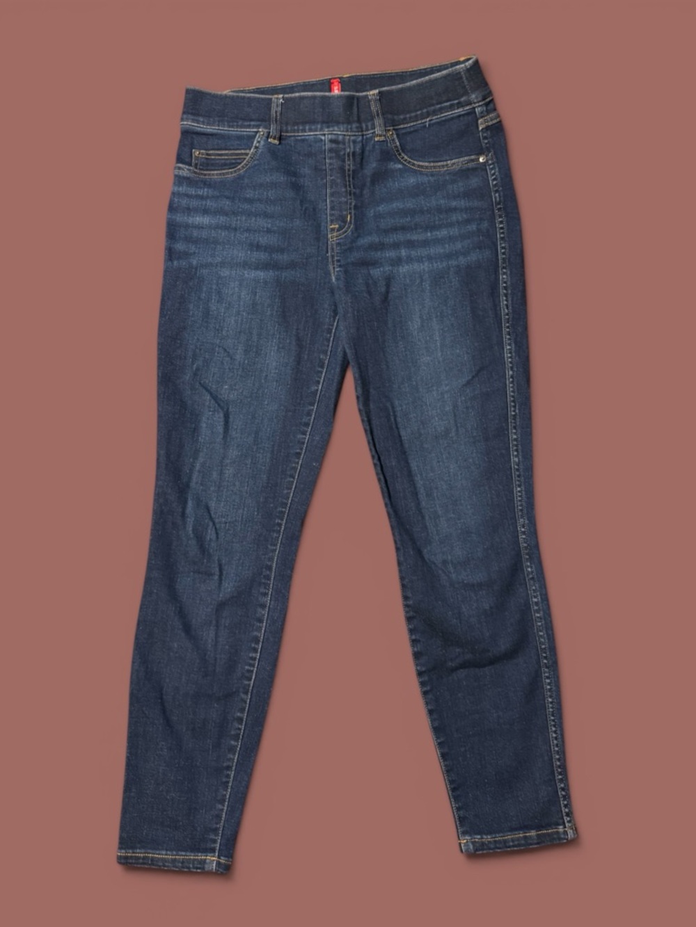 Spanx | SPANXshape EveryWear Pull On Ankle Skinny Jeans in Midnight Blue